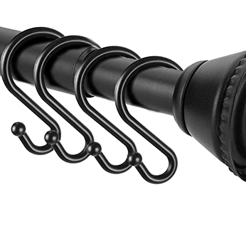 Shower Curtain Hooksï¼Set of 12 Ringsï¼Rust Resistant S Shaped Hooks Hangers for Shower Curtains, Clothing, Kitchen Utensils,Towels, etc.