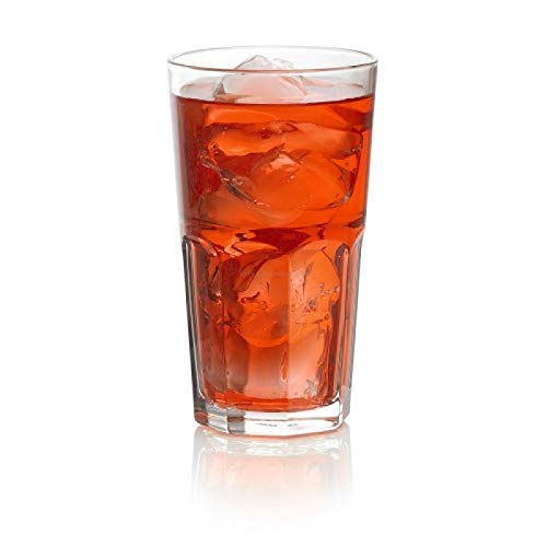 Image of Krish Ocean Centra Premium Glass Set - 495ml Tall Glasses, Pack of 6, Crystal Clear Design | Ideal for Juice, Water & Party Beverages