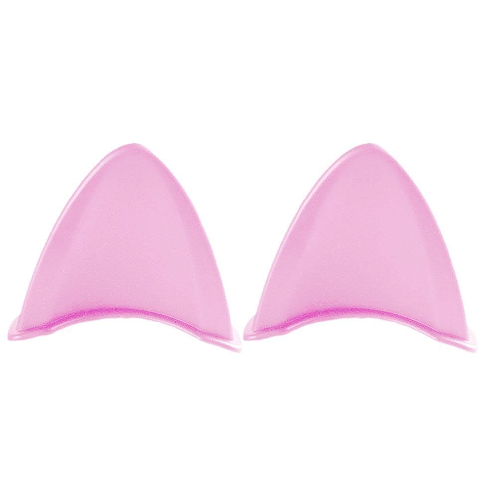 GEKUPEM 2Pcs Helmet Decoration Ears, Cute Cat Ears Helmet Decoration Accessories, Universal Self Adhesive Helmet Accessory for Men Women, Helmet Cover Sticker for Motorcycle Bicycle Scooter