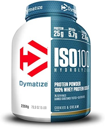 Dymatize ISO 100 Hydrolyzed Cookies & Cream 2250g – Whey Protein ...