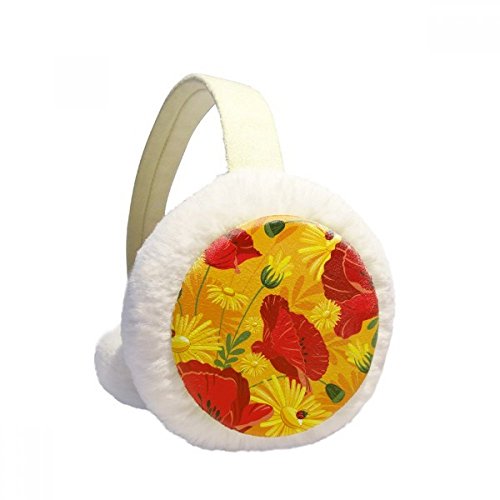 Orejeras de amapola de maíz un regalo de invierno original de felpa
