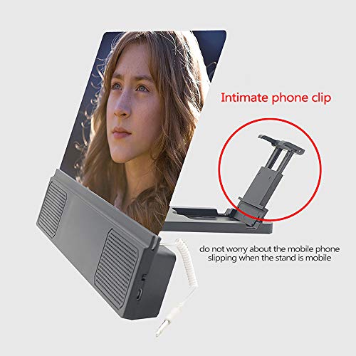 Mibee Amplificadores de tela de telefone celular de 12 polegadas Ampliador de tela grande de vídeo 3