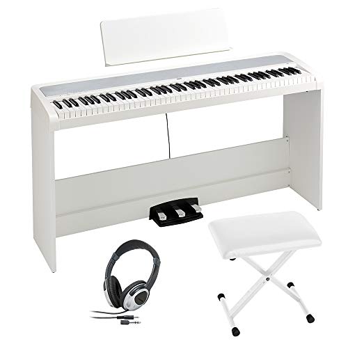 Amazon | KORG B2SP WH ホワイト 電子ピアノ 88鍵盤 コルグ (X型イス