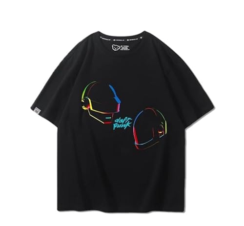 [MOZIMALL] DAFT PUNK �o���h t�V���c ���b�N �p���N �l�C �A�����J ���s ���ĕ� ���y T�V���c �����Y���f�B�[�X �ĕ� �g�b�v�X ���� ���n �ʋC�� �t�@�b�V���� ������� �ۋ�size3XL