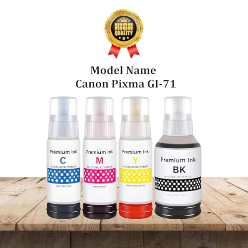 Image of ASV GI 71 Ink for Canon Printer G1020 G1730 G1737 G2020 G2021 G2060 G3020 G3730 G3770 G4770 (GI 71 Ink Black 2 Pcs)
