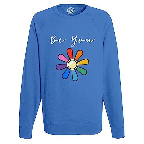 Sweat Shirt Homme Be You Motif Floral Pride LGBTQ+ Coupe Confort