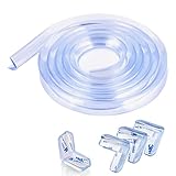 【Material de PVC suave y transparente】 Nuestra tira de protección de seguridad está hecha de PVC grueso y suave que absorbe los impactos, no es fácil de deformar, no es tóxico, no es venenoso ni tiene olor. Claro y transparente. Puede ayudar a los bebés y a las personas mayores a evitar lesiones causadas por paredes y mesas afiladas.