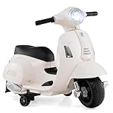 Licensed Vespa Scooter Kids Motorcycle by OLAKIDS, 6V Ride on Electric Motorcycle...