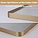 LOAAO 22”X30” Gold Bathroom Mirror, Rounded Rectangle Gold Frame Mirror, Brushed Gold Bathroom Vanity Mirror Wall-Mounted, Anti-Rust, Hangs Horizontally or Vertically
