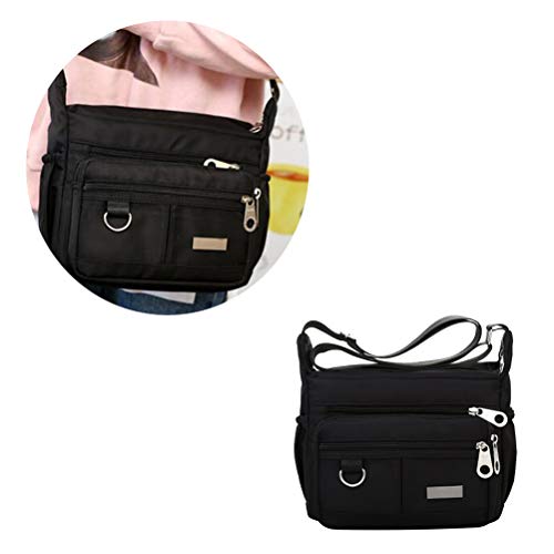 Bolsa feminina de ombro, transversal e bolsa de mão, com estilo casual simples, espaçosa e de tecido