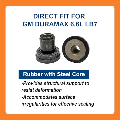 Image of BTS-97213862K12 Valve Cover Grommet Set, Compatible with GM Duramax 6.6L LB7 Engine, 2001-2004, Aftermarket Replacement for OEM 97213862, Aislador de Tapa de Valvula