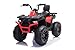 Quad elettrico per bambini, JC333, 12 V, 2 x 200 W, colore rosso, LE8272