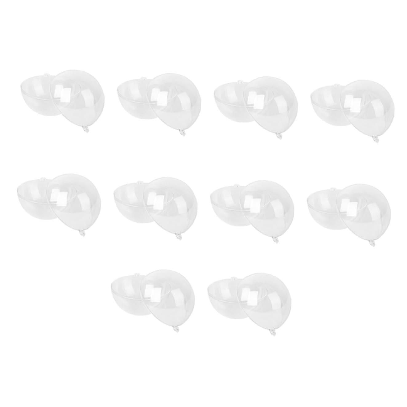 PRETYZOOM 50 Piezas Bola Hueca De Navidad Bolas De Navidad Adornos Navideños Transparentes Rellenables Globo Transparente Bola Colgante Caja De Bola Colgante De Acrílico Bolas De Adornos
