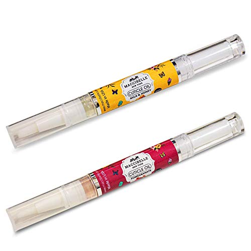 Maccibelle Pure Cuticle & Nail Oil Pen 2ml Heals Dry Cracked Cuticles (Milk & Honey + Pomegranate)
