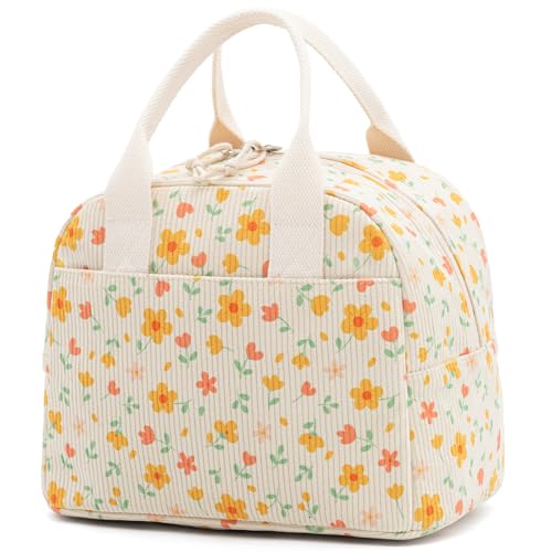 Image of LOVELYWIND Lunch Box for Women Cute Lunch Bags for Women Lunch Tote Bags Reusable Insulated Lunch Box Large Capacity Reusable Insulated Cooler for Work or Travel Gifts or Beach