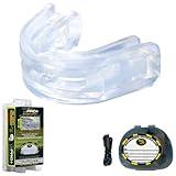 Brain-Pad LoPro+ Double Laminated Strap/Strapless  ADULT Mouthguard (Clear/Clear)