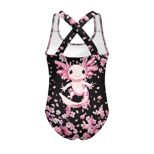 Image of Kids One Piece Swimsuit for Girls 5-14 Years Old Pretty Secure and Comfortable