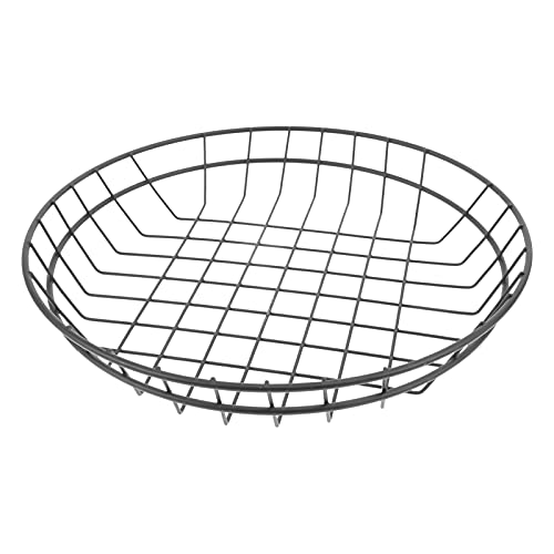 Hemoton Large Capacity Bread Basket Stainless Steel French Fry Holder Fast Food Baskets Pantry Storage