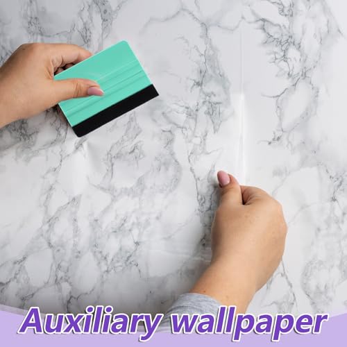 Image of 2 Pcs Squeegee for Vinyl, 4 Inch Double-Side Felt Vinyl Squeegee, Car Vinyl Scraper, Wallpaper Smoothing Tool, Vinyl Wrap Squeegee for Car Wrap Wallpaper Smoothing Glass Film