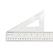 Westcott Styrene Triangle Ruler, 6", 30/60 Degree, Transparent (S390-6)