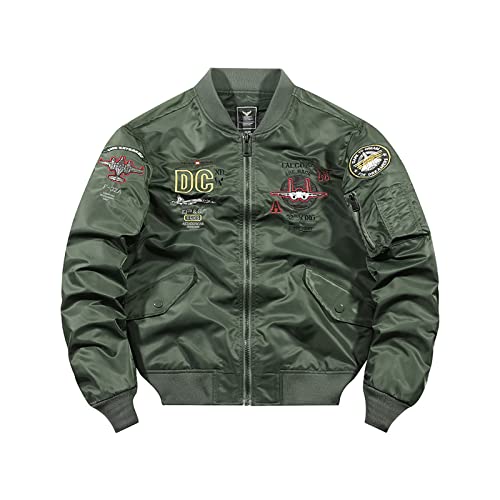 Men's Flight Jacket Fashion Embroidered Baseball Suit Men's Casual air Force Flight Suit2