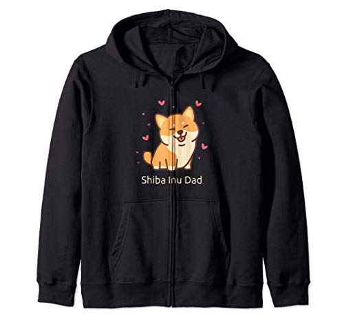 Shiba Inu Dad; Per uomini e ragazzi Felpa con Cappuccio