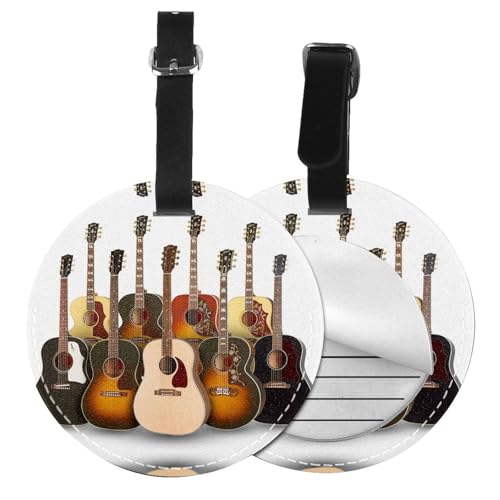 Étiquette bagage guitare PVC lot de 6 porte-adresse sac de voyage