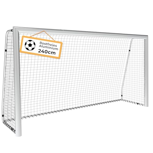 PEAKVONDER 240 cm Aluminium Fussballtore für Garten Kinder und Erwachsene...