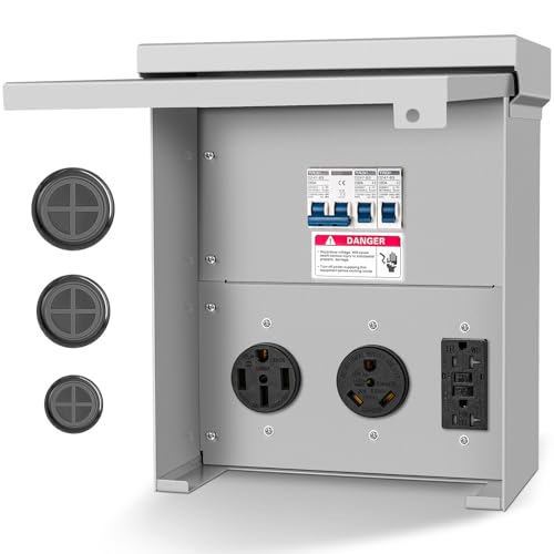 Temporary Power Outlet Panel,Rv Electrical Panel,50 30 20 amp rv ...