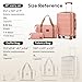 imiomo Carry on Luggage Airline Approved with TSA Lock, Hard Shell 20 Inch Travel Carry-on Suitcase with Spinner Wheels and Charging Port, Pink