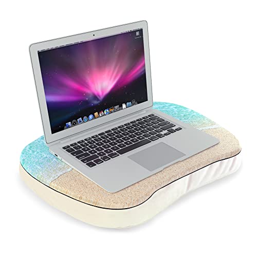 Qielizi Lap Laptop Desk - Portable Lap Desk With Pillow Cushion, Fits Up To 15.6 Inch Laptop For Home Office Students Use As Computer Laptop Stand, Book Tablet(1-Sandbeach) #TOP1