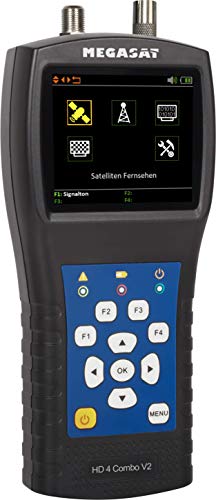 Megasat HD 4 Combo V2 – Messgerät (für DVB-S, DVB-S2, DVB-T, DVB-T2, DVB-C, 6,9 cm Farbdisplay, Unicable, Spektrumanalyse, Akku)