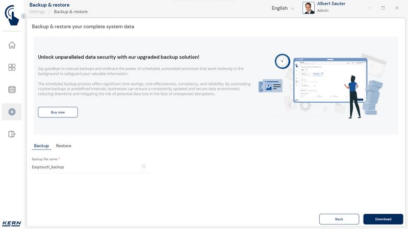 KERN SET-46 - Software EasyTouch Backup Scheduler – Copia de seguridad, Automatice las copias de seguridad de sus datos