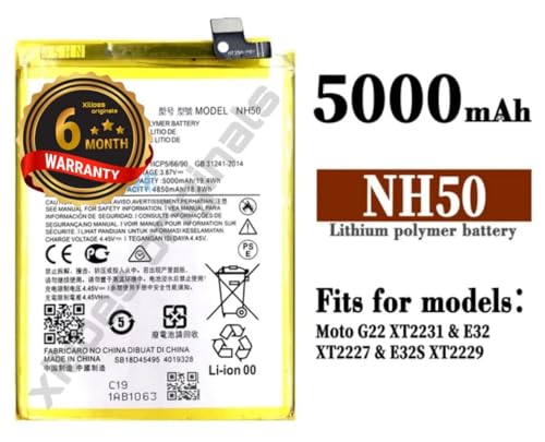 Image of NH50 Battery for Motorola G22 Dual Sim PATW0000IN, XT2231-2 Battery with 6 Month Warranty** (B80)