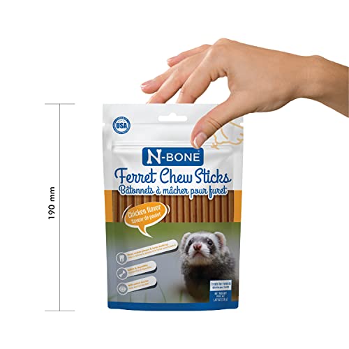 N-Bone Ferret Chew Sticks Chicken Flavor, 1.87-oz bag