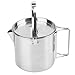Zhjvihx Olla de Acero Inoxidable para Acampar 1.2L Hervidor Plegable portátil para Exteriores, Utensilios de Cocina para Picnic, café, té, Camping, Olla Tribal, Kit de Cocina, para cenar, mochilero