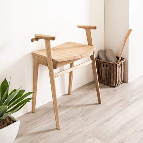 【カリモク正規品】 アーム付 スツール (ハイタイプ) ピュアオーク 立ち上がり サポート玄関椅子 カリモク karimoku CU1117MEK 幅56.5奥行34.5高さ67.0座高48.0cm