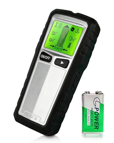 Image of 5 in 1 Stud Finder Wall Scanner, Electronic Wall Detector with LCD Display & Audio Alert, Center Finding Sensor for Wood, AC Wire, Metal Studs, Joist, Pipe & Cable Detection