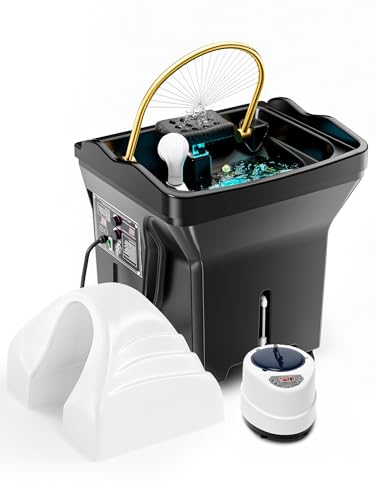 TooMiMo Japanese Head Spa Equipment with Dual-Control System | 60L Water Tank | Fumigation, Light Therapy & Adjustable Head Pillow | Efficient Water Circulation for Salons & Spas