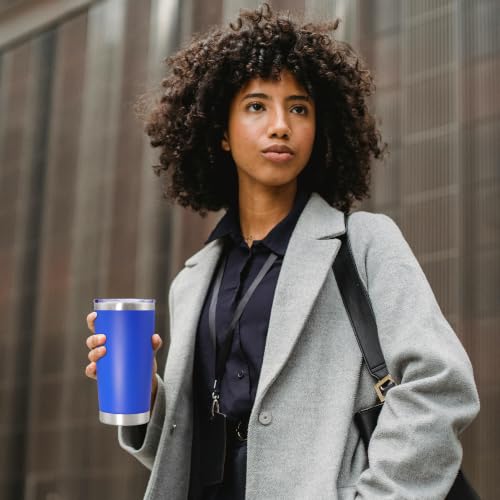 Image of 20oz Tumbler Insulated Tumblers Vacuum Coffee Mug with Lid Dark Blue 1Pack