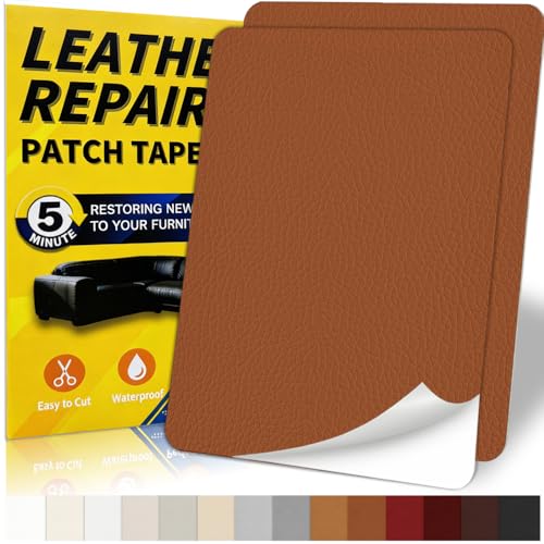 Gelaisi Leder Reparatur Set, Kunstleder Selbstklebend, Kunstleder-Reparaturset
