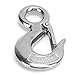 3Pcs Eye Slip Hook with Steel Marine ing Hook, Heavy Duty Eye Hoist Cs, oor Activities and Marine Industry, Mirror Polished (1T)