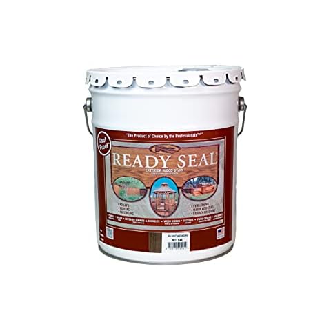Ready Seal 545 Exterior Stain and Sealer for Wood, 5-Gallon, Burnt Hickory Cover