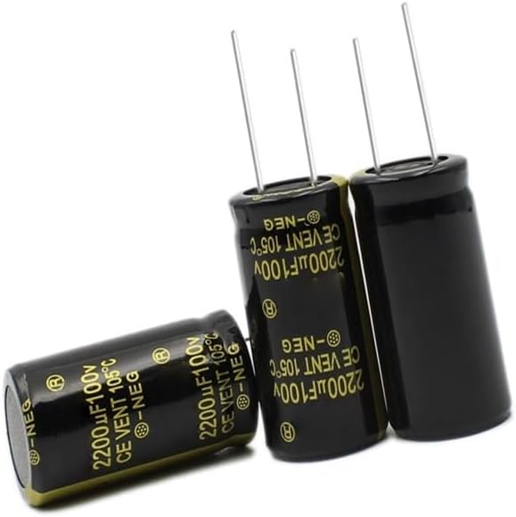 100V 2200UF Electrolytic Capacitor for Industrial Electrical Equipment - Individual Box Lid Packaging