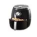 Dash DFAF455GBBK01 Deluxe Electric Air Fryer + Oven Cooker with Temperature Control, Non Stick Fry Basket, Recipe Guide + Auto Shut Off Feature, 6qt, Black
