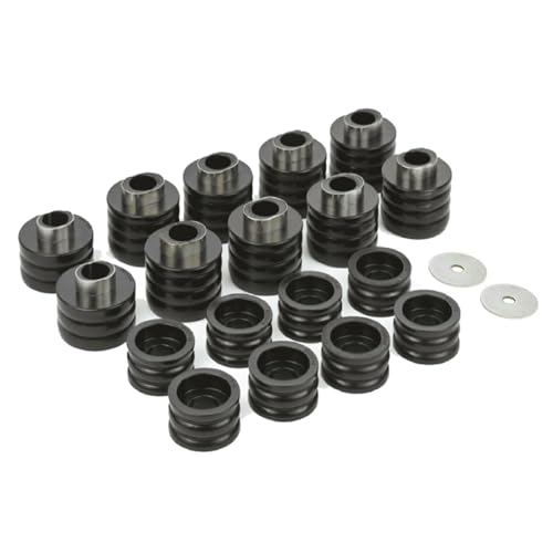 BST BSSP Black Body Mount Bushing Kit Fit for 1999-2017 Ford F250 F350 Super Duty 2WD&4WD KF04050BK Polyurethane Body and Cab Mount Bushing Setâ€¦