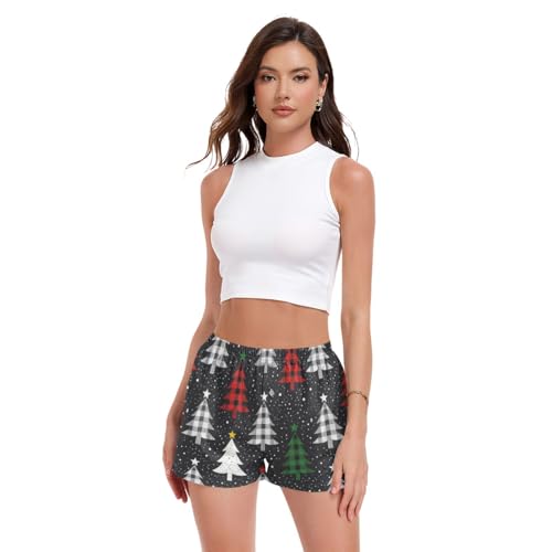 Short de pyjama femme taille haute en tissu doux GuoChe