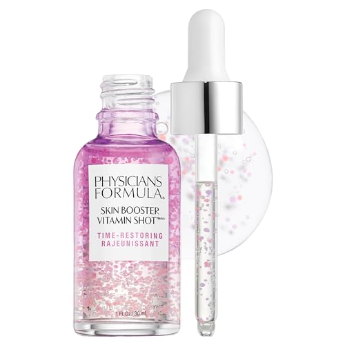 Physicians Formula Dermatologist Tested Skin Booster Vitamin Shot, Anti-Aging Serum with Vitamin A, Red Algae & Vegan Collagen - Restoring