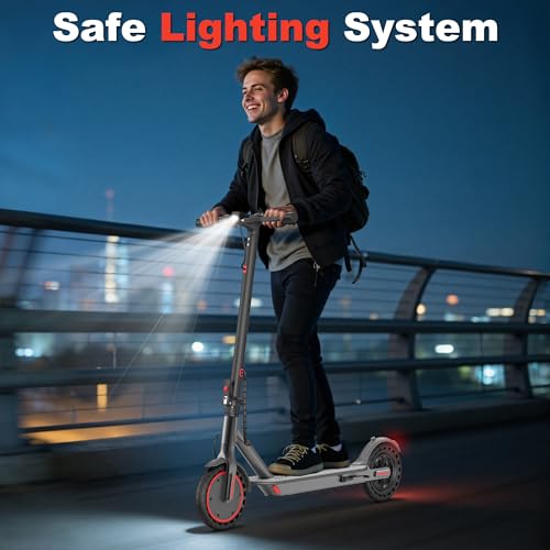 Image of VOLPAM Electric Scooter, 350W /500W /800W /1000W /250W Powerful Motor & 19 /22 / 9 MPH Top Speed, 16-28-10 Miles Long Range, Folding E Scooter Choice