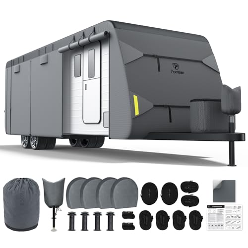 Fonzier RV Cover 28-31ft: Extra Thick 7 Layers Travel Trailer